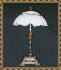 Настольная лампа ННБ21-2х60-061 Толедо/серебро